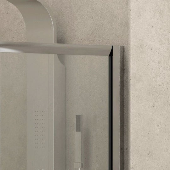 Karag New Flora 500 Shower Screen for Shower with Sliding Door 120x180cm Clear Glass
