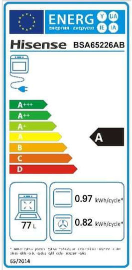 Hisense Cuptor Deasupra Blatului 77lt L59.5cm.