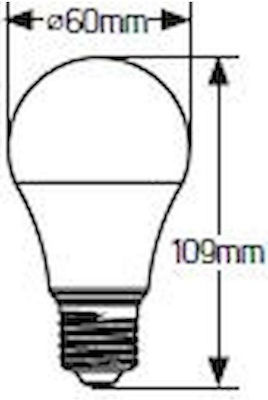 Geyer LED-Glühbirnen für Sockel E27 und Form A60 Warmes Weiß 1055lm 1Stück