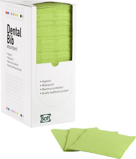 Bournas Medicals Zahntuch Grün 2ply + 1ply ohne Dispenser 500Stück