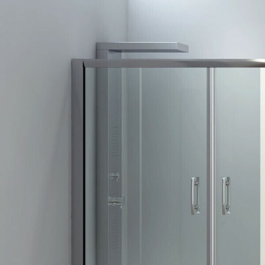 Karag Flora 300 Duschwand Badewanne mit Schieben Tür 170x148cm Klarglas