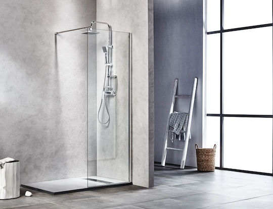 Tema Διαχωριστικό Ντουζιέρας 70x195cm Clear Glass Chrome