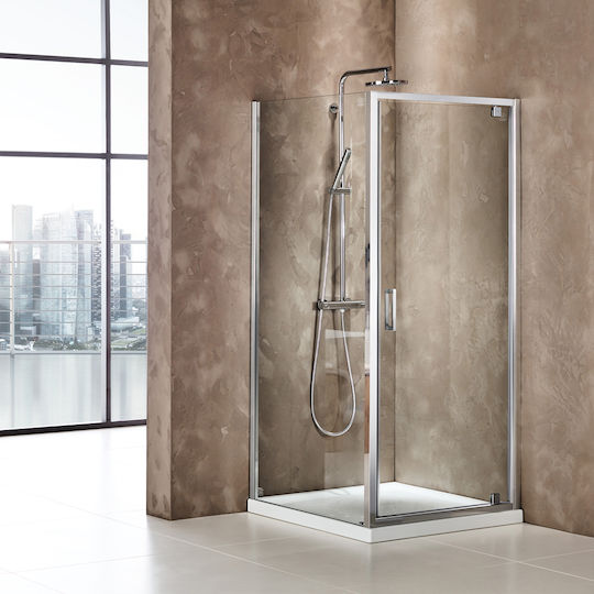 Axis Side Panel Σταθερό Πλαϊνό Ντουζιέρας 67-69x185cm Clean Glass