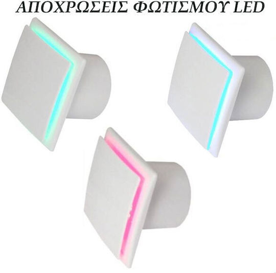 Mmotors OK-100 De perete Ventilator de Baie 100mm Verde