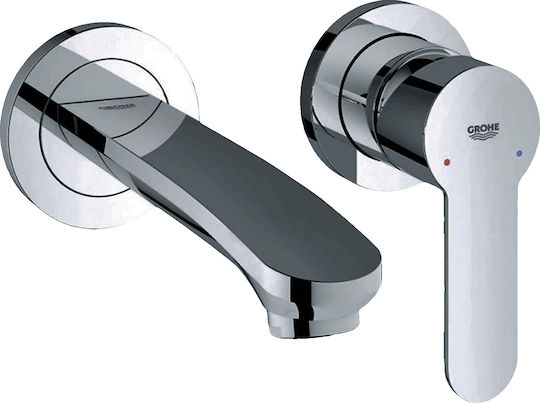 Grohe Eurostyle Cosmopolitan Σετ Μίκτης & Στόμιο Εντοιχισμού για Νιπτήρα 1 Εξόδου Chrome