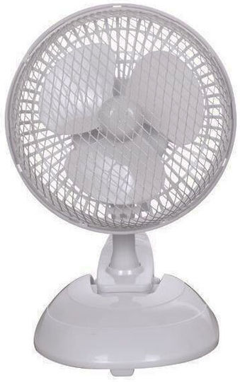 Eurolamp Fan With Clip 15W Diameter 15cm White