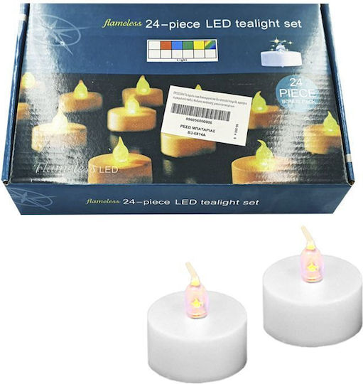 HOMie LED Decorative Table Lamp Warm White Tealight 24pcs