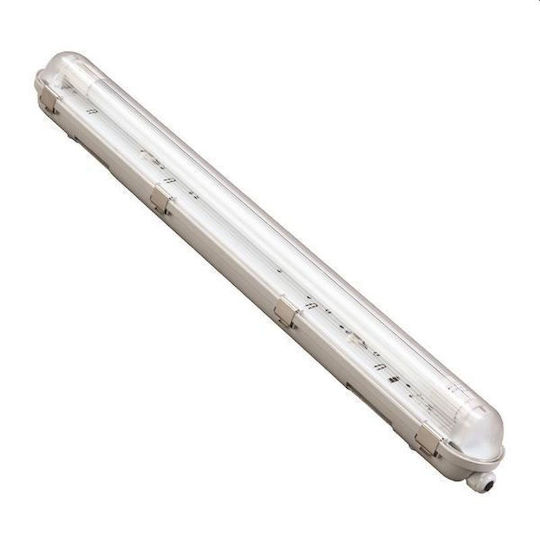 Eurolamp Lighting Batten Outdoor with 2 Slots for LED Lamps T8 150cm