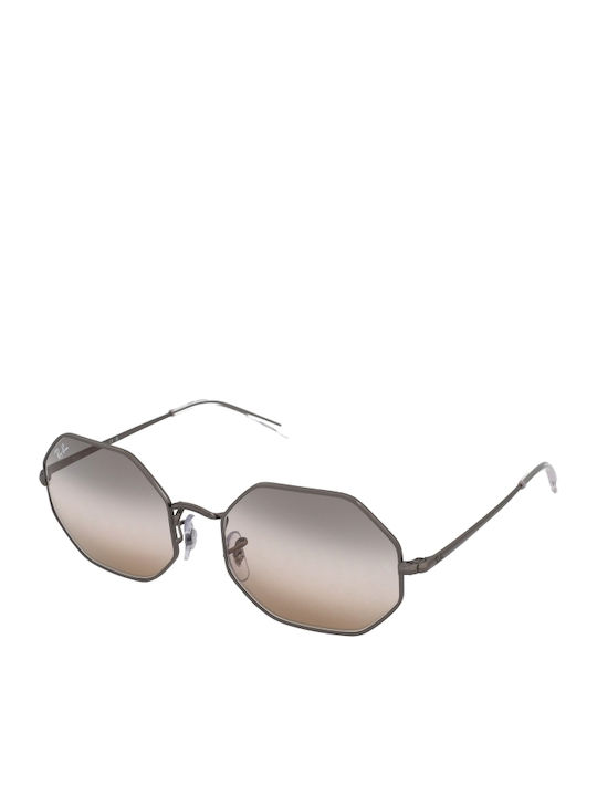 Ray Ban Octagon Women Sunglasses with Silver Metallic Frame and Silver Gradient Mirror Lens RB1972 004/GC
