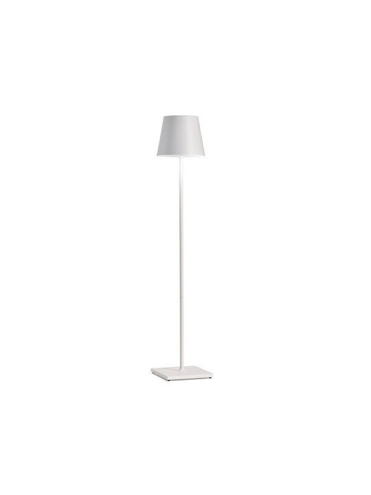 Zafferano Poldina Outdoor Floor Lamp for Exterior Space IP54 Brown