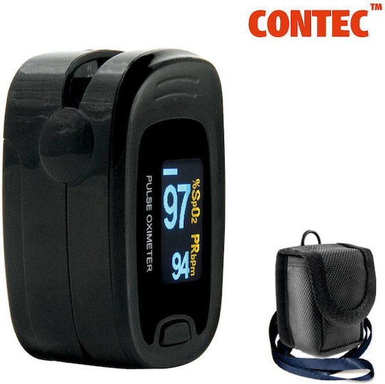 Contec CMS50N Fingertip Pulse Oximeter Black