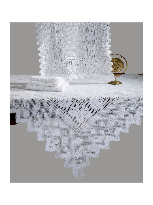Silk Fashion Κουβέρτα Πλεκτή Υπέρδιπλη 225x250εκ. Λευκό