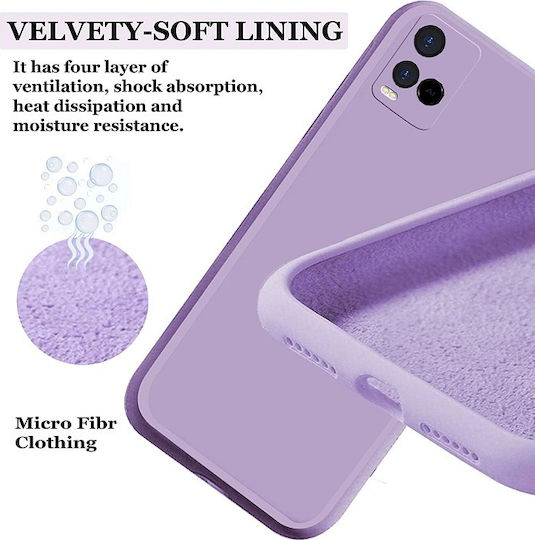 Silky Soft Touch Back Cover Σιλικόνης Τιρκουάζ (Vivo Y21 / Y21s / Y33s)