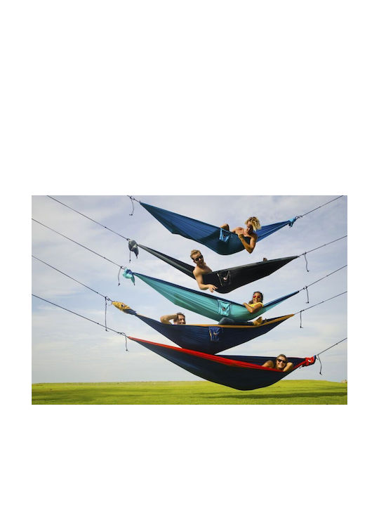 Ticket To The Moon Parachute Double Hammock Navy / Purple 320x200cm