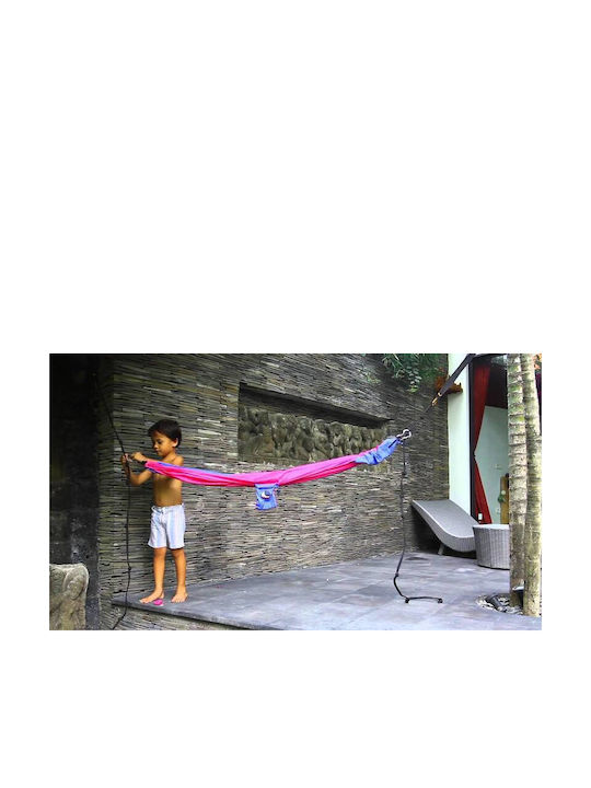 Ticket To The Moon Αιώρα Αλεξίπτωτο Υφασμάτινη Pink / Royal Blue 150x75εκ.