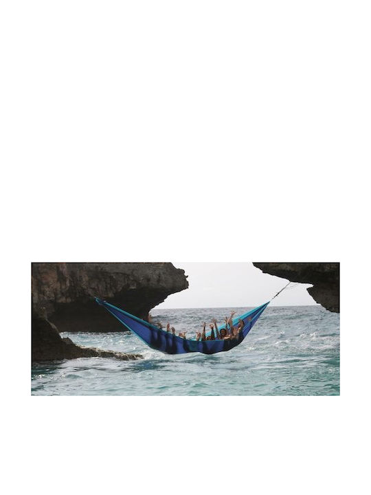 Ticket To The Moon Hängematte Fallschirm King Size Stoff Burgundy / Dark Yellow 320x200cm