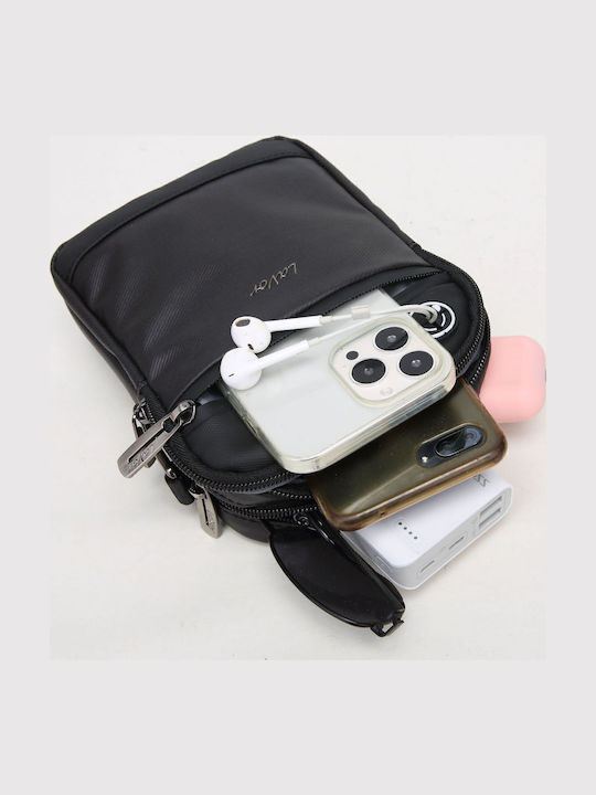 Leather Men's Bag Shoulder / Crossbody Black