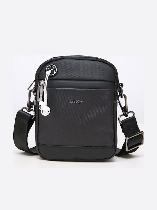 Leather Men's Bag Shoulder / Crossbody Black
