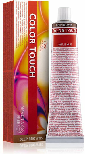 Wella Color Touch Deep Browns Полуперманентна Боя За Коса Без Амоняк 7/73 Русо Кафяво Златисто 60ml
