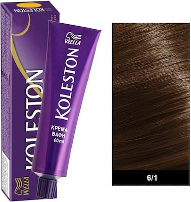 Wella Koleston Hair Dye 6/1 Blonde Dark Sandre 60ml