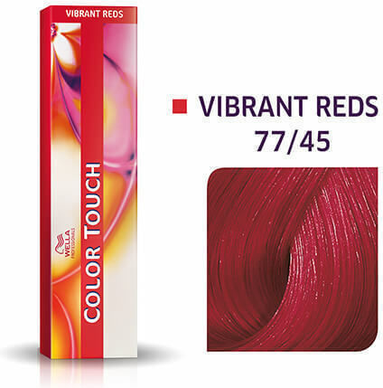 Wella Color Touch Vibrant Reds Προσωρινή Βαφή Μαλλιών Χωρίς Αμμωνία 77/45 Έντονο Ξανθό Κόκκινο Μαονί 60ml