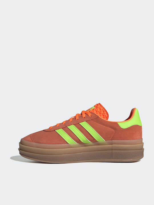Gazelle Bold Flatforms Sneakers Solar Orange / Solar Green / Gum M2