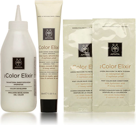 Apivita My Color Elixir Βαφή Μαλλιών Χωρίς Αμμωνία 5.65 Καστανό Ανοιχτό Κόκκινο Μαονί 50ml