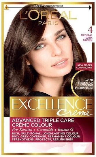 L'Oreal Paris Excellence Creme Vopsea de Păr 4.0 Castaniu 48ml