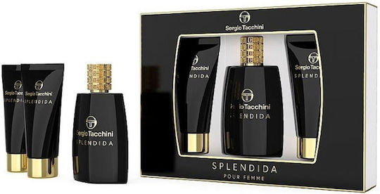 Sergio Tacchini Splendida Set De Parfumuri Pentru Femei Cu Eau De Parfum Și Gel De Duș 3 Bucăți