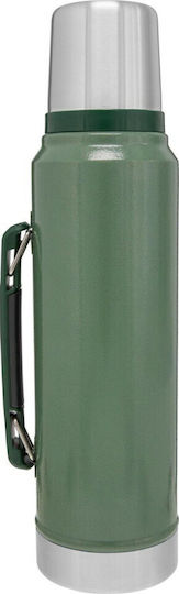 Stanley Classic Legendary Bottle Thermos Stainless Steel BPA Free 1lt Green with Cap-Cup and Handle