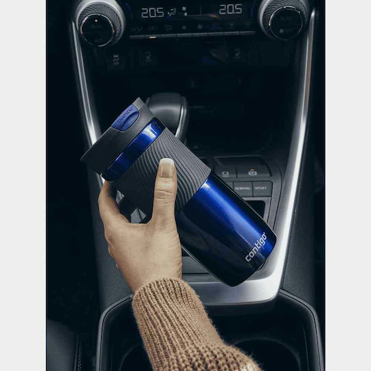 Contigo Byron SS Pahar Termos Oțel inoxidabil Fără BPA 470ml Albastru cu Mustiuc