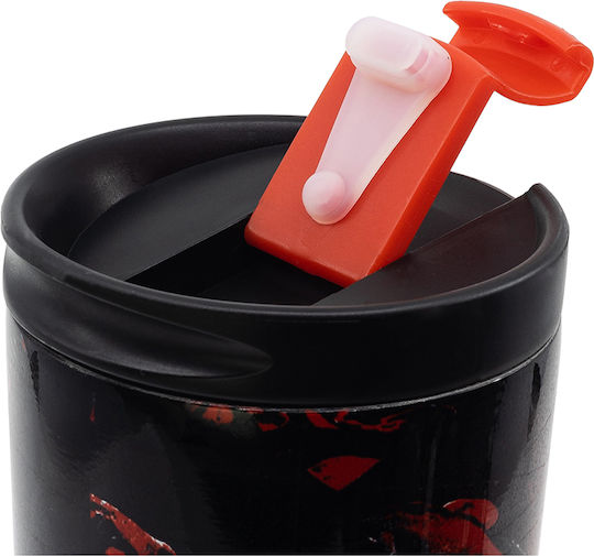 Stor The Boys Ποτήρι Θερμός Ανοξείδωτο 425ml Κόκκινο με Επιστόμιο
