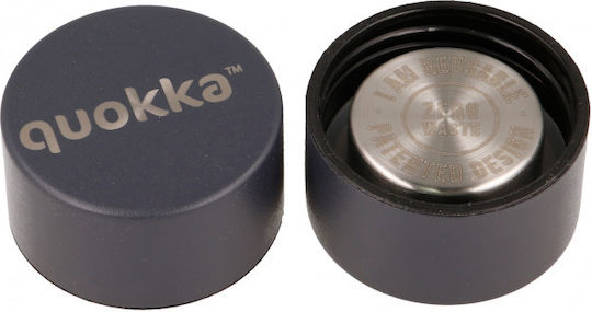 Quokka Solid Stainless Steel Thermos Bottle BPA Free 630ml Slate