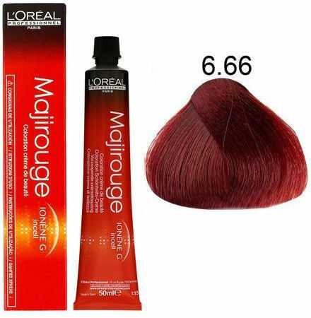 L'Oréal Professionnel Majirouge Haarfärbemittel 6.66 Blond Dunkel Rote Tiefe 50ml