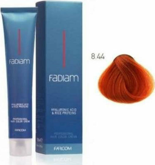 Farcom Fadiam Βαφή Μαλλιών 8.44 Ξανθό Ανοιχτό Έντονο Χάλκινο 100ml