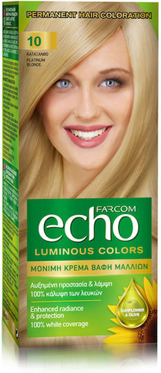 Farcom Echo Vopsea De Păr 10 Blond Foarte Deschis 60ml