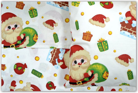Ninetta Bebe Set Cu Cauciuc Santa Claus Roșu 70x140cm Ninetta Bebe Set Cu Cauciuc Santa Claus Roșu 70x140cm