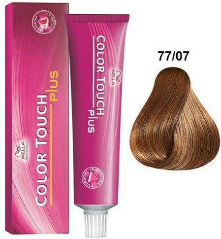 Wella Color Touch Plus Βαφή Μαλλιών 77/07 Ξανθό Φυσικό Καφέ 60ml