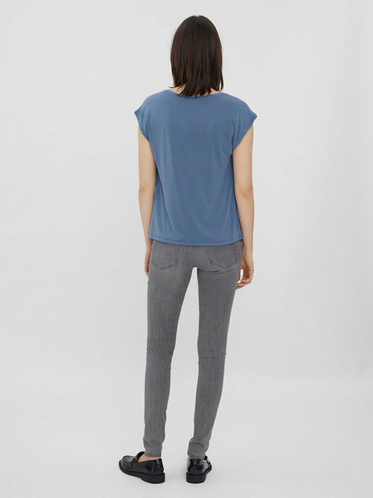 Vero Moda Т-шърт Китайско Синьо