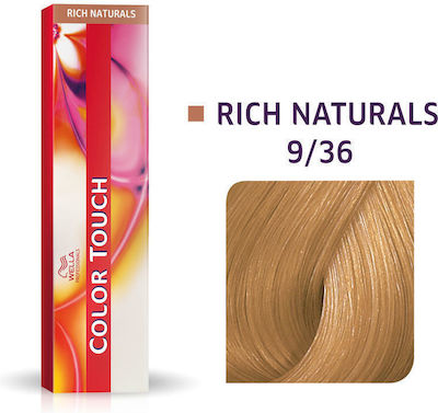 Wella Color Touch Rich Naturals Haarfarbe kein Ammoniak 9/36 Blonde Very Light Gold Violet 60ml