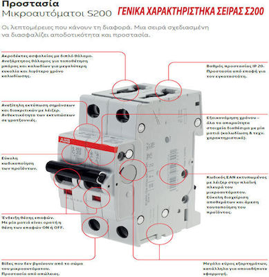 Abb S201-C32NA 2-Poles Automatic Circuit Breaker 32A 24800