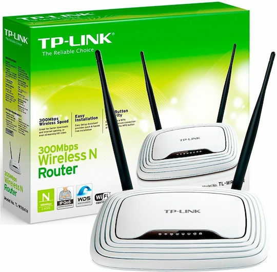TP-LINK TL-WR841N v14.1 Ασύρματο Router Wi‑Fi 4 με 4 Θύρες