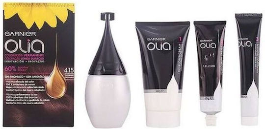 Garnier Olia Mini Боя За Косa Без Амоняк 4.15 Студено Шоколадово 50гр
