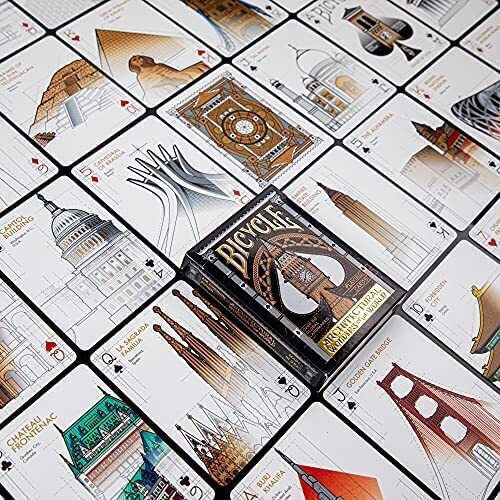 Bicycle Architectural Collectible Playing Cards Laminated