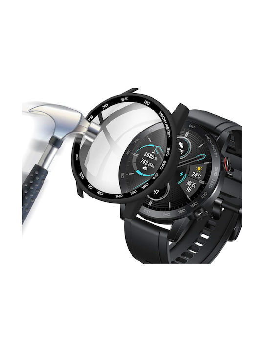 Tech-Protect Defense Plastikhülle in Schwarz Farbe für Honor Magic Watch 2 46mm