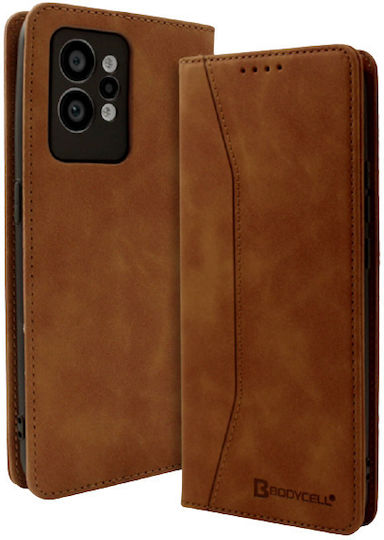 Bodycell Book Δερματίνης Καφέ (Realme GT 2 Pro)