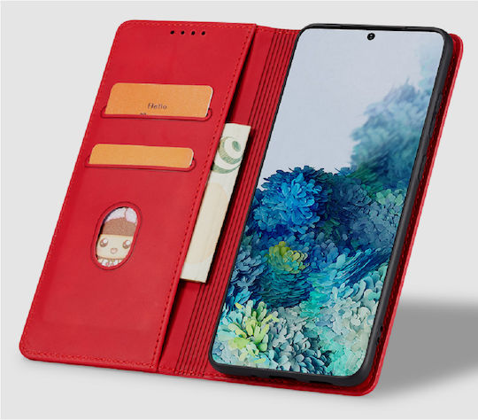 Bodycell Книга Изкуствена кожа Червен (Realme C35)