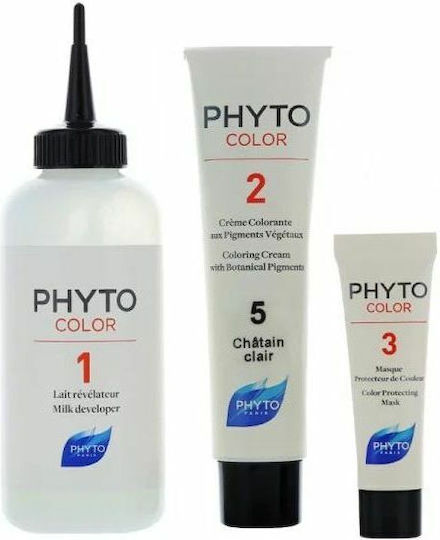 Phyto Phytocolor Βαφή Μαλλιών Χωρίς Αμμωνία 5.0 Καστανό Ανοιχτό 50ml
