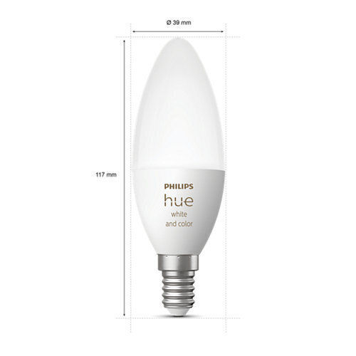 Philips Smart LED Bulbs 5.3W for Socket E14 RGBW 470lm 2pcs