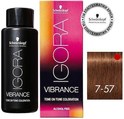 Schwarzkopf Igora Vibrance Temporary Dye 7-57 Blonde Medium Gold Bronze 60ml